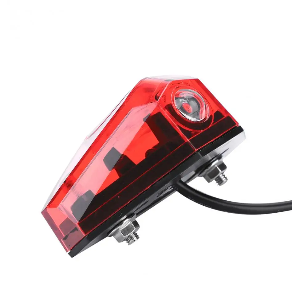 Excellent Universal Electric Bike Scooter Rear Tail Safety Light Plastic Warning Brake Lamp Suitable for Scooters etc 6