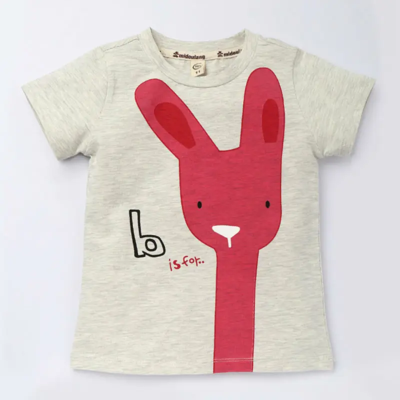 Cute Rabbit Kids T shirts For Girls Children T Shirts For Boys Summer