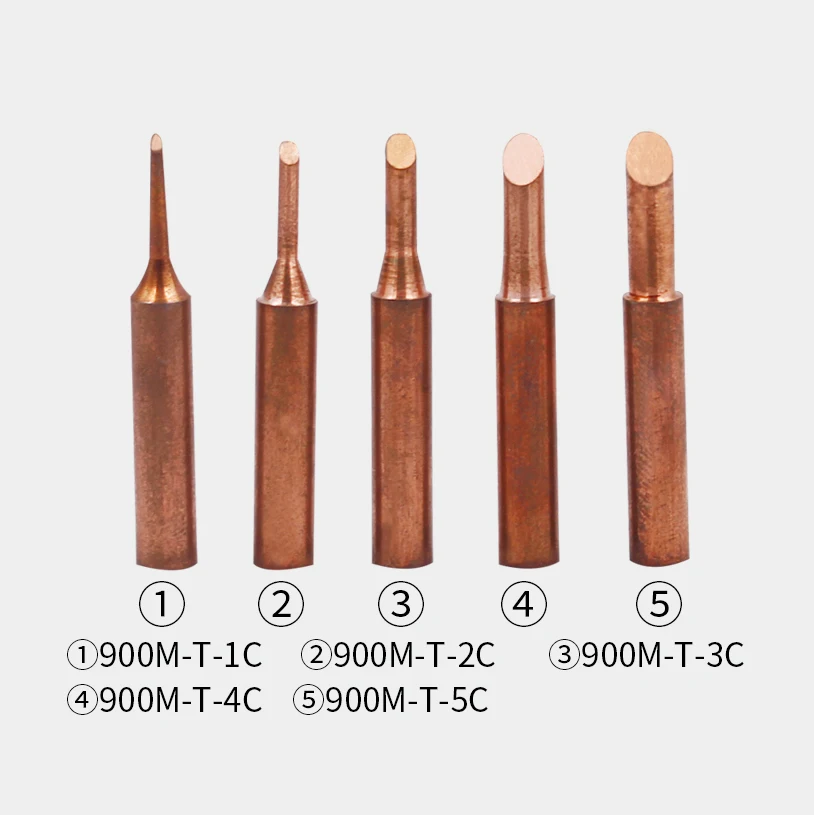 10 шт./лот 900M-T-3C диамагнитный медный наконечник паяльника бессвинцовый наконечник паяльника 933.376.907.913.951, 898D, 852D+ паяльная станция