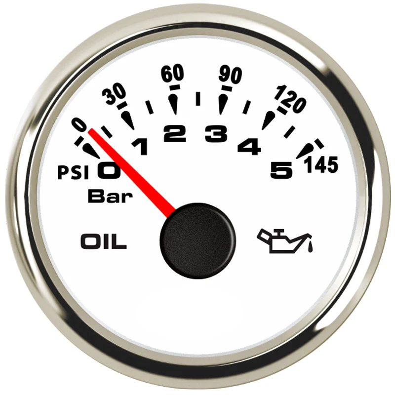 

Ajustable 8-color Backlight Oil Pressure Gauge METER Oil Pressure Meter Gauge 0-5bar 0-10bar 12V 24V