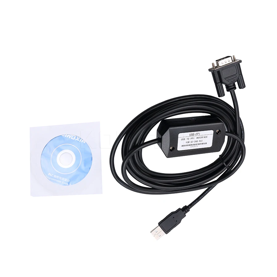 

USB Version for Siemens S7-200 PLC Programming Cable PC/PPI Data Program Converter Adapter 3 Metres for Win 7/XP + Driver CD