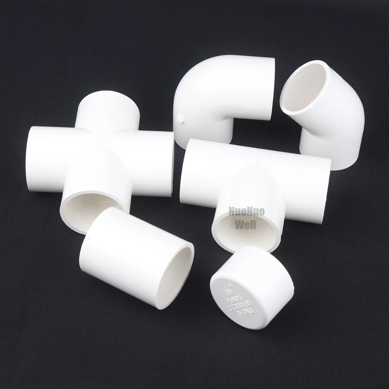 5pcs/lot 40mm White Pvc Joint Home Garden Irrigation Connector
