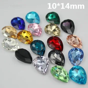 

Mixed Color Crystal Fancy Stones Teardrop Glass Stones 10*14mm,13*18mm,18*25mm,20*30mm Diy Jewelry/Wedding dress