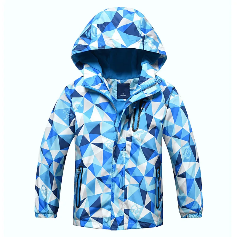 New style children's jacket hiking jacket windproof waterproof warm children's fleece boy and