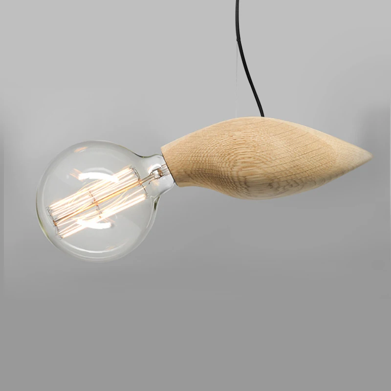 Wood Swarm Pendant Lamp Hanging Bee Natural Wood Pendant Light Nordic Creative Design For Home Decor Drop Lighting (11)