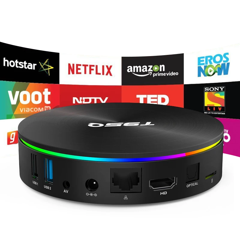 

Tv box android 8.1 Amlogic S905X2 Davlin MP2 set top box 2.4G/5.0GHz Wifi Family TV Bluetooth 64bit T95Q with remote