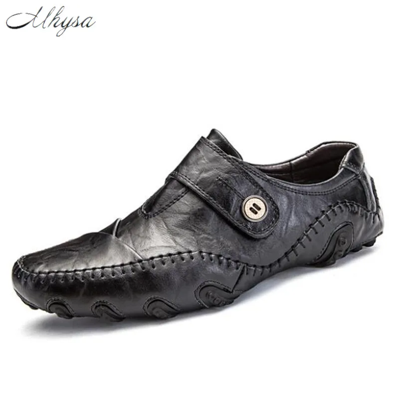 Mhysa 2019 New spring and autumn fashion comfortable breathable casual shoes Lok Fu shoes leather shoes men's flat shoes L122 Mhysa 2019 New spring and autumn fashion comfortable breathable casual shoes Lok Fu shoes leather shoes men's flat shoes L122