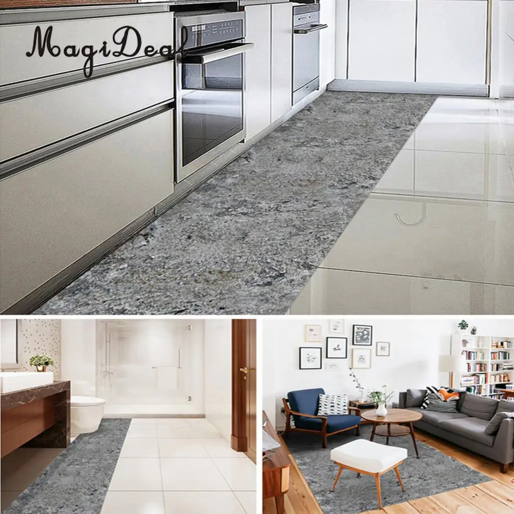 MagiDeal Home Decor Self-adhesive Cobblestones Murals Bathroom Kitchen Floor Stickers Wall Decals
