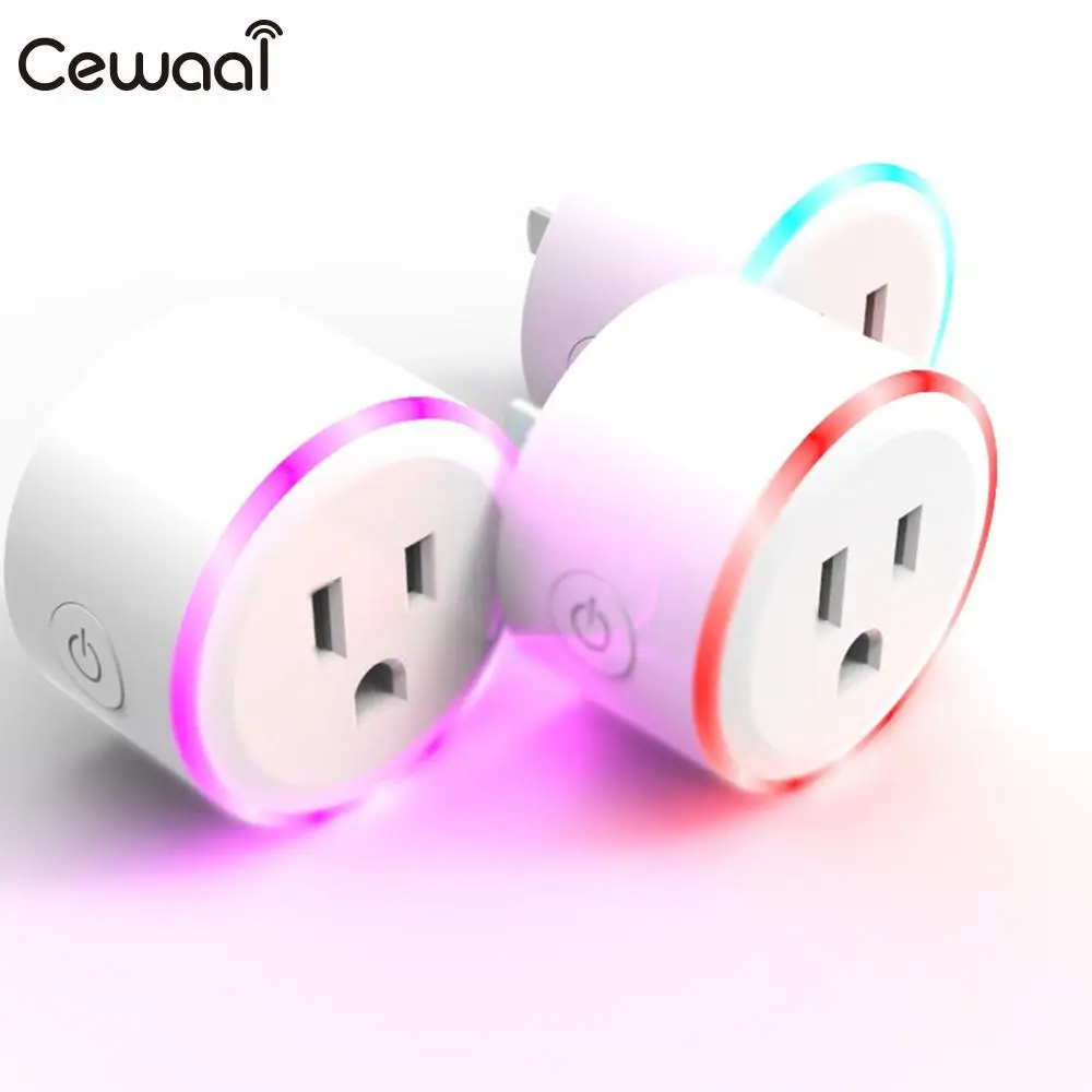 White Premium Mini Smart Socket APP Control Smart Power Socket Timer WiFi Outlet White High