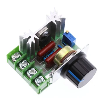 

2000W Thyristor High Power Electronic Voltage Regulator AC 220V Regulator Dimming, Speed Regulation, Temperature Adjustment