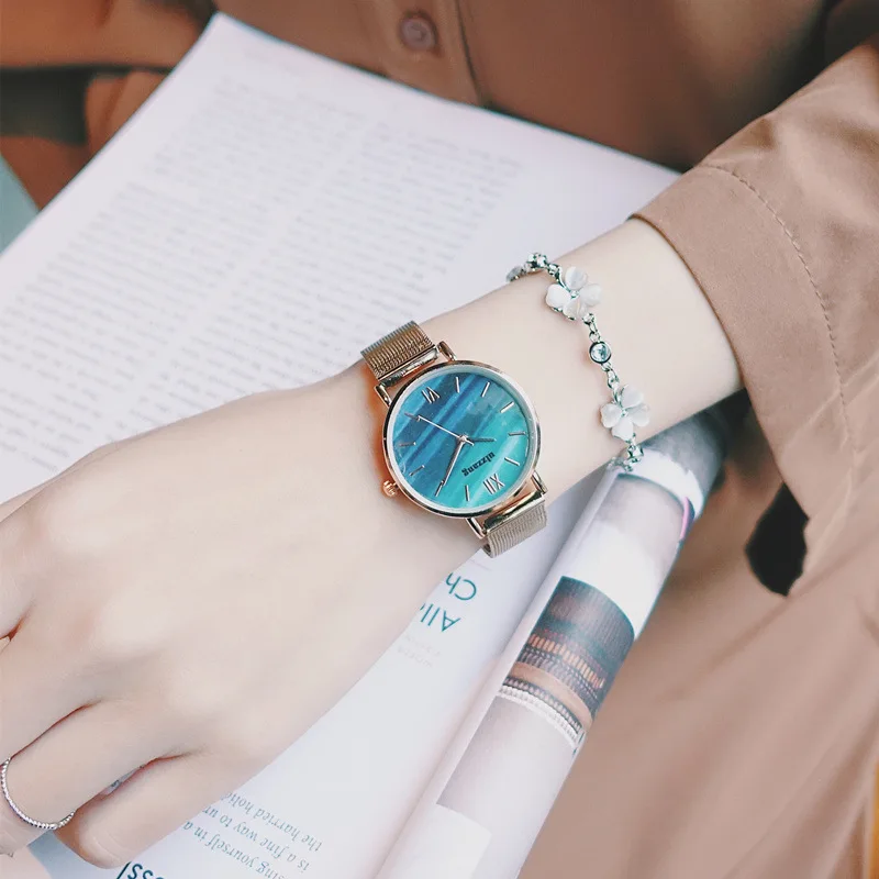 

Luxury 2019 Women Silver Watches Fashion Casual Crystal Dress Retro Wristwatch Steel Mesh Quartz Vintage Watch Female Clock Gift
