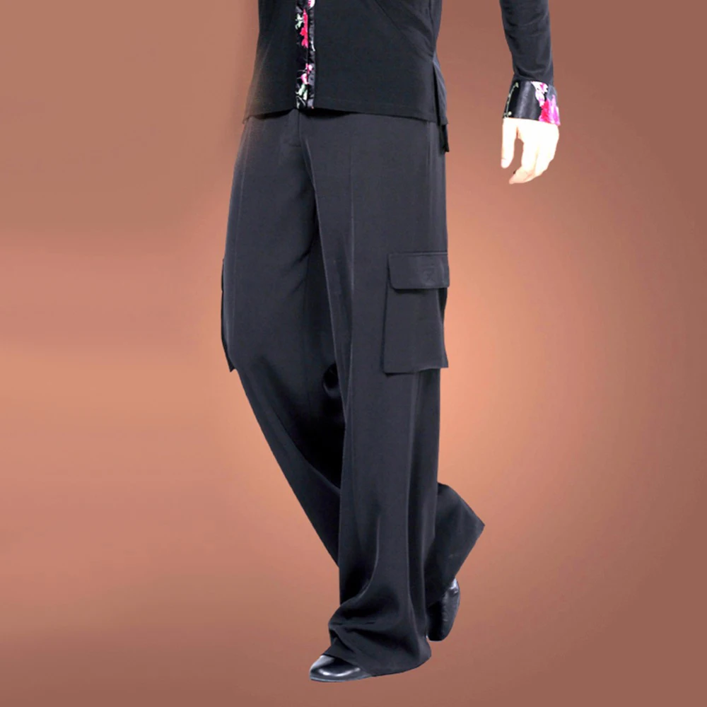 Buy 2017 Mens Ballroom Dance Pants Wide Legged With