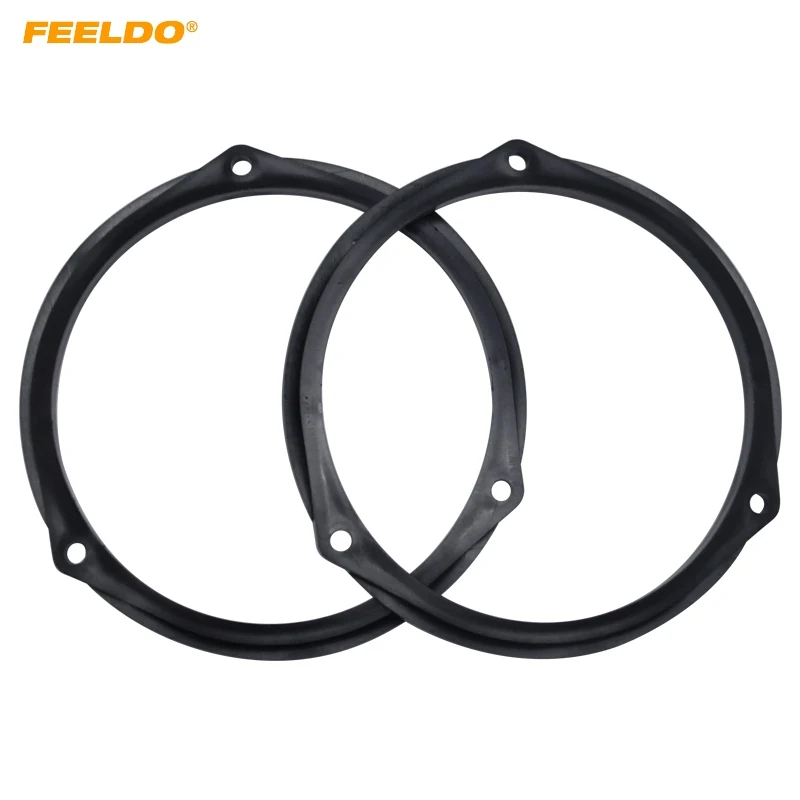 

FEELDO 1pair Car Speaker Spacer Horn Pad Mounts For Dongfeng Zotye Zhonghua Senia Stereo Refitting Ring Adapter #HQ5613