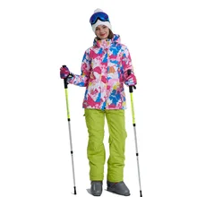 Для женщин дышащие Теплые Waterpoof зимние куртки лыжный спорт Сноубординг походные куртки женские зимние пальто Лыжная куртка