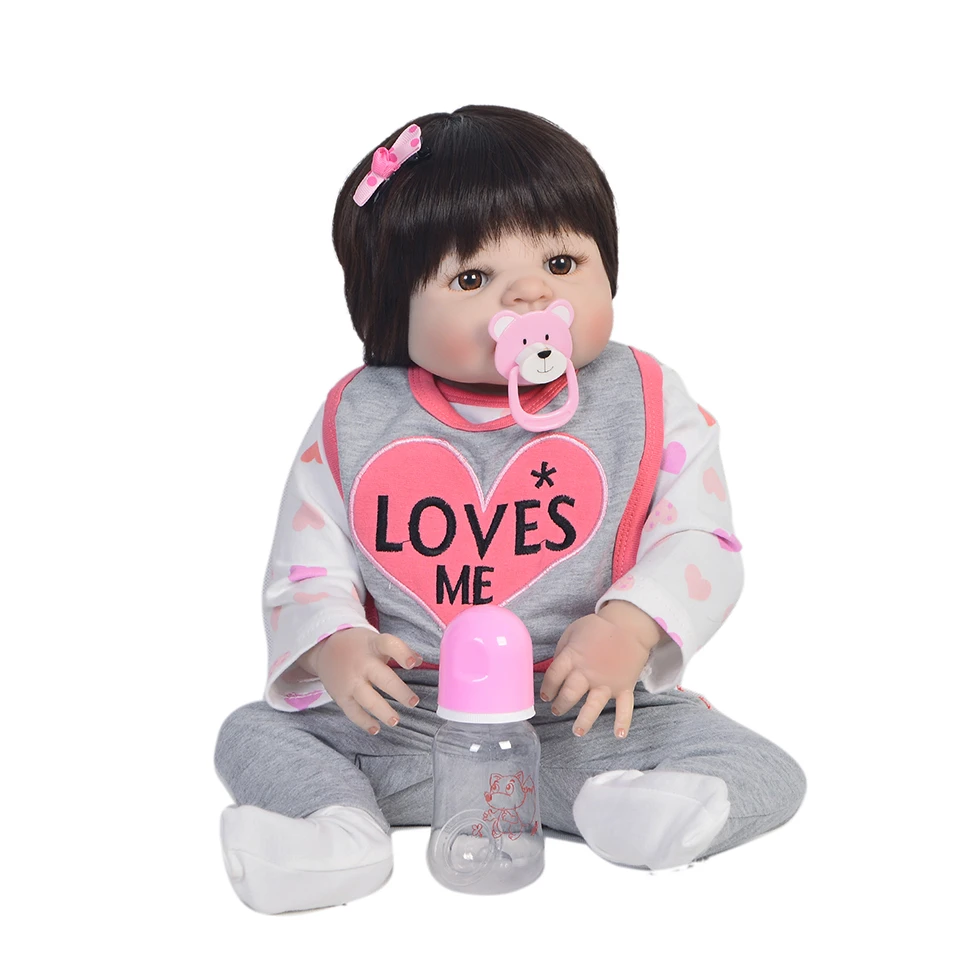 

Baby surprise Doll Reborn 57cm full silicone reborn babies girl dolls toys child birthday gift bebe real reborn boneca menina
