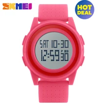 SKMEI спортивные часы Элитный бренд светодиодный электронные цифровые часы 5ATM Водонепроницаемый Открытый спортивные часы для Для женщин Для мужчин запястье 1206