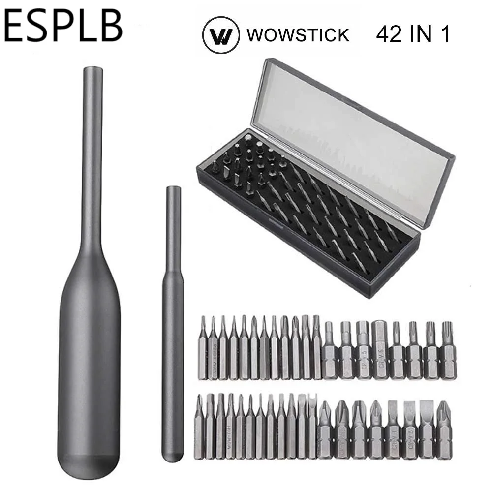 Wowstick 42 в 1 Набор отверток точность S2 Биты биметаллическая ручка для мобильного телефона/планшета/часов/очков/бытовой ремонт