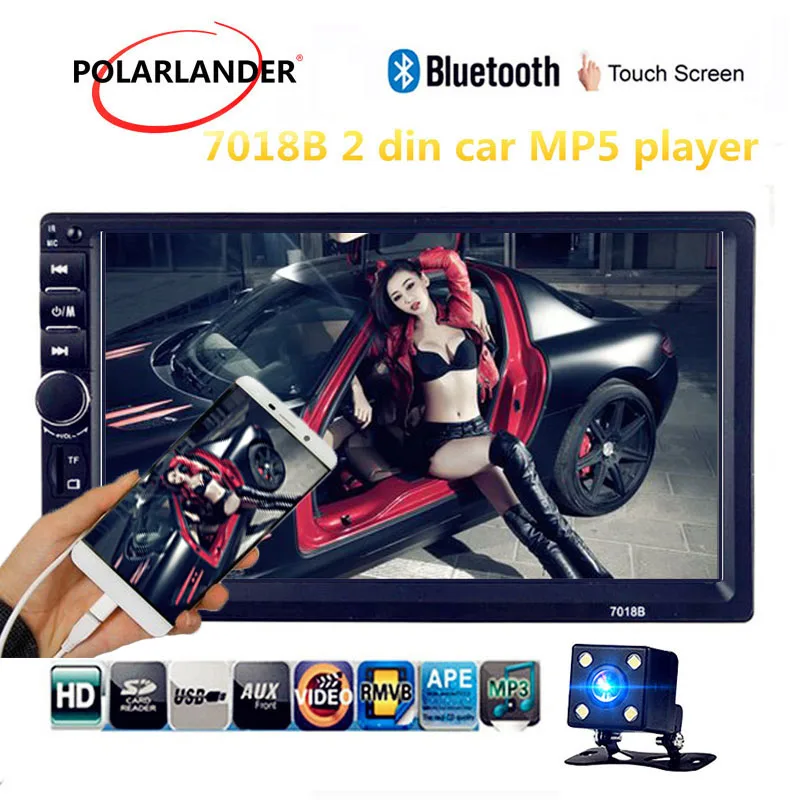 Автомобильный плеер автомобильный стерео радио 2 DIN Bluetooth 7 дюймов с пультом