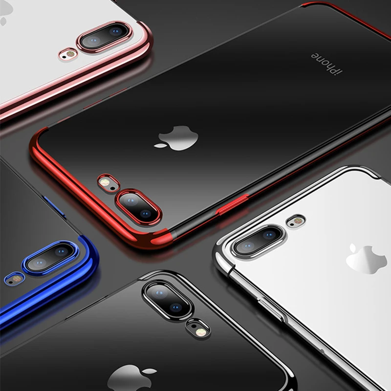 Ультратонкий Прозрачный чехол для iPhone X S 10 8Plus 7 6S 6 11 Pro XS Max XR|Бамперы| |