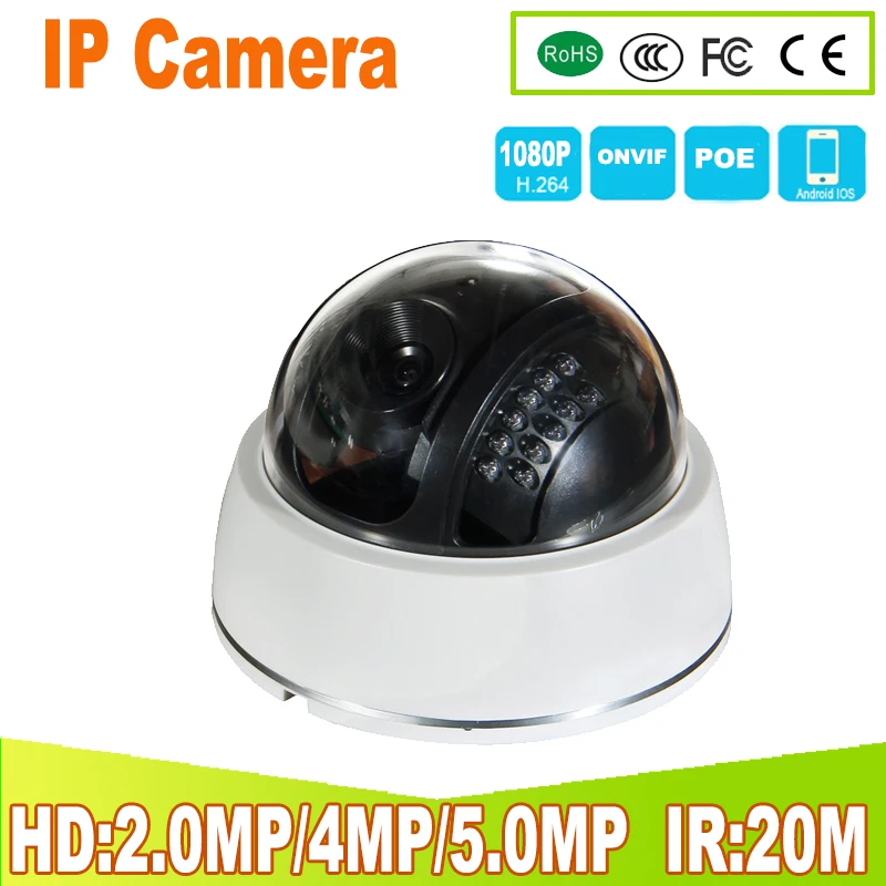 

2.8MM Wide Angle IP Camera Indoor Dome Camera Security 1080P FULL HD IP Camera IR Cut Filter 22 IR LED ONVIF Motion Detect RTSP