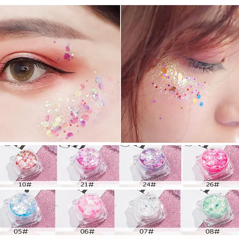 

Glitter Eyeshadow Primer Professional Base Primer Eye Shadow Makeup Cream Glue Sequins Star Makeup Gel For Lip Nail Hair Face