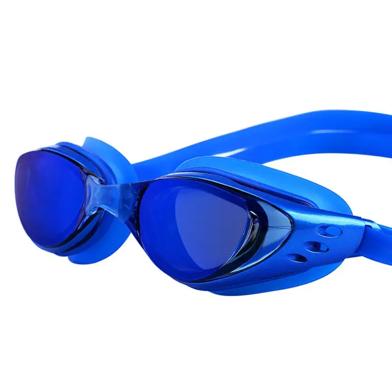 Для взрослых, унисекс, в виде Регулируемый незапотеванием Плавание ming очки с защитой от УФ-излучения Плавание очки - Цвет: Синий