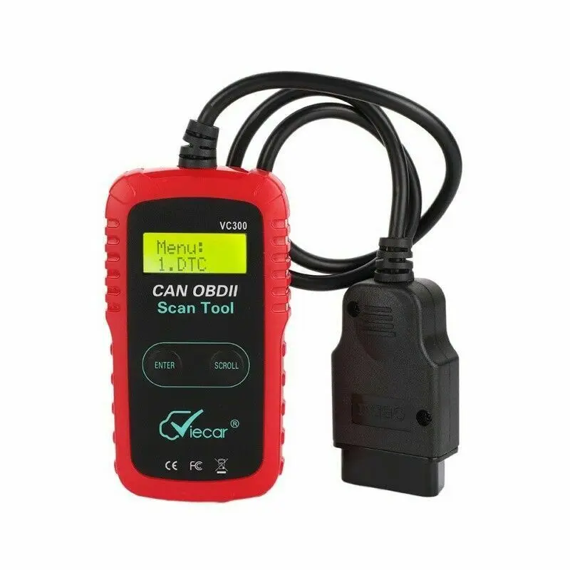 

VC300 Vehicle Scanner Code Reader OBD2 OBDII Engine Diagnostic LCD Handheld Tool