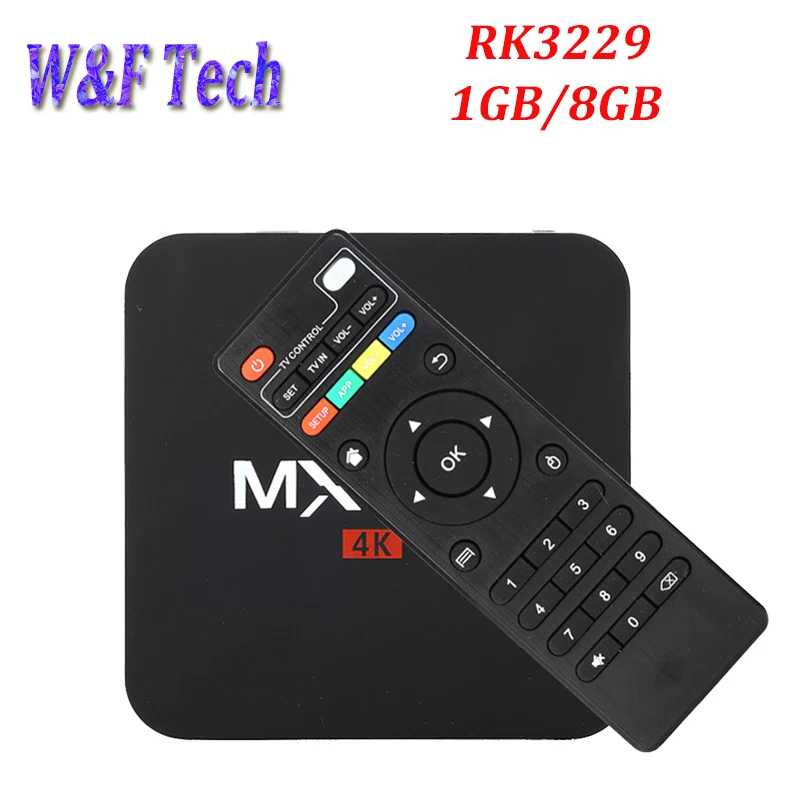 5pcs MX PRO Smart TV Box Android 6.0 RK3229 Quad core Cortex A7 1.5GHz