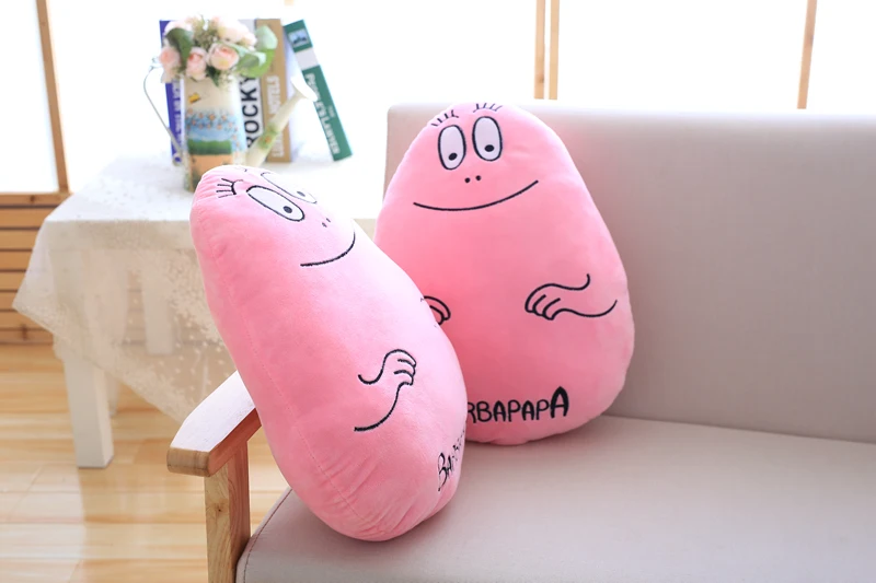 1 шт. 45 см мультфильм рисунок Barbapapa плюшевые подушки мягкие плюшевые игрушки малыша Плюшевые игрушки для детей диванную подушку домой декор