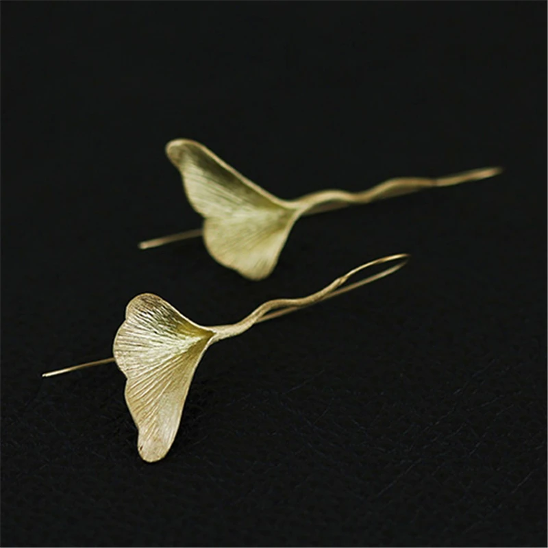 Женские винтажные серьги капельки Lotus Fun дизайнерские из настоящего серебра 925