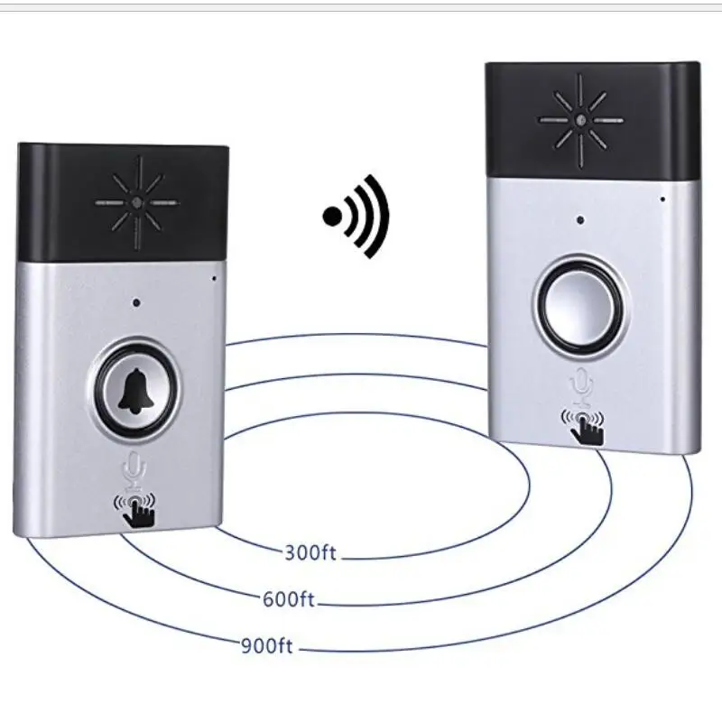 

CST-H611 H6 Wireless Doorbell Voice Intercom 300M Distance Outdoor Transmitter Indoor Receiver Intelligent With Fixed Paste