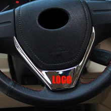 Для Toyota Corolla ABS пластиковое зеркало автомобиля рулевое колесо Кнопка рамка отделка автомобиля аксессуары для укладки