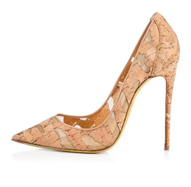 As Talon Bois Robe Pompes Slip Bout Motif Office Haute De Sexy Lady Pointu out Partie Picture Creux Cm Chaussures Femmes 11 on Cut nqwxtY14