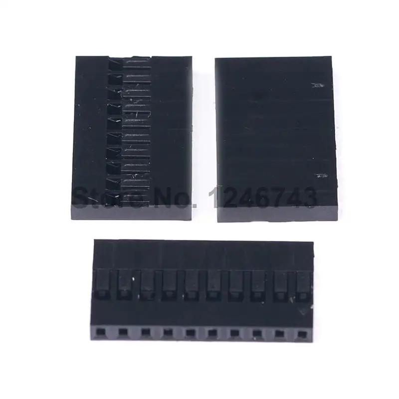 

100PCS 2.54mm 10Pin 10P Dupont Connector Dupont Plastic Shell Plug Dupont Jumper Wire Cable Pin Header