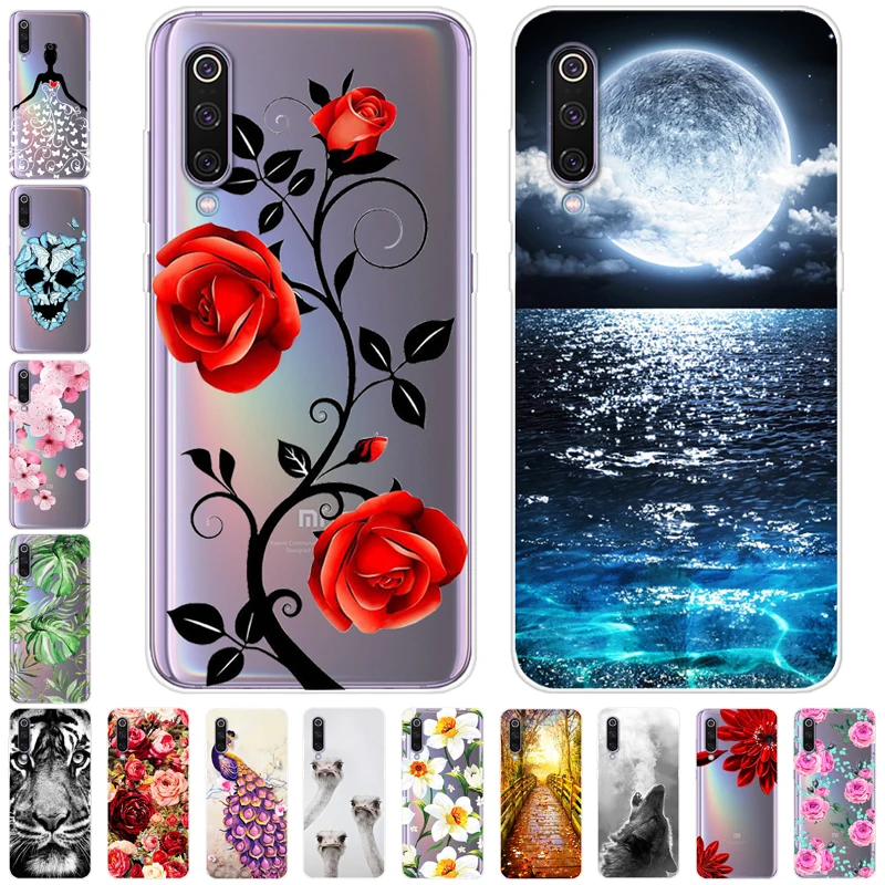 

For Xiaomi Mi 9 Case Phone Cover Soft Silicone Back Case Fashion for Xiaomi Mi 9 Mi9 SE Cover M9 Protective 9se case Cover Shell