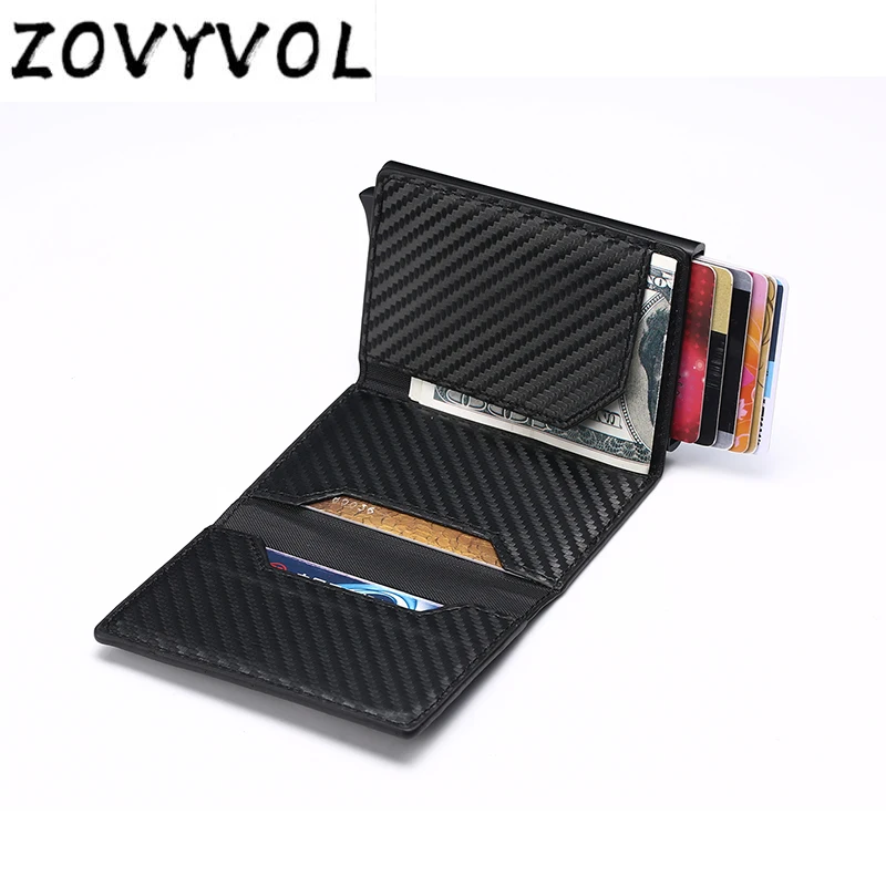 

ZOVYVOL Business Card Coin Cash Card Holder Men Rfid Wallet Credit Card Holder Metal Cardholder Protection Organizer Wallets