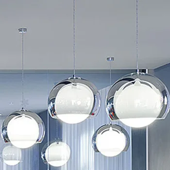 

FREE SHIPPING HOT!!! 1pcs double layer glass core brief fashion pendant light bedroom lamp lighting FG703