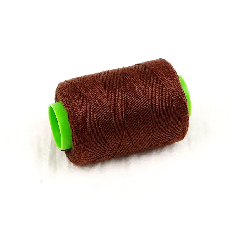 24 цвета 300 м ручная вышивка мини-Катушка промышленная швейная нить машинная линия ремесло патч рулевое колесо швейные принадлежности - Цвет: Brown
