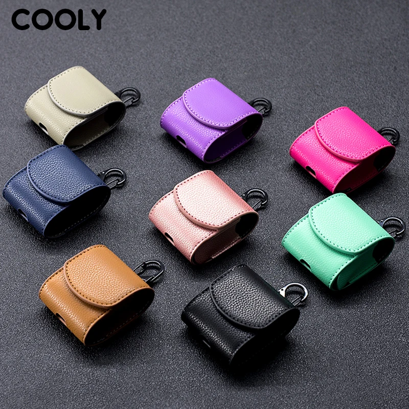 COOLY Retro Leather Case For Apple font b AirPods b font Air Pods Pod Cover Bluetooth