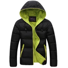 Winter Men Jacket 2017 New Brand High Quality Candy Color Warmth Mens Jackets And Coats Thick Parka Men Outwear XXXL