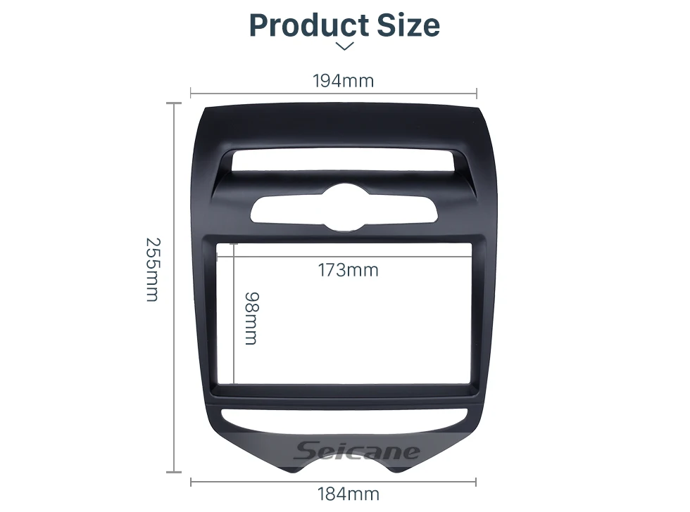 Seicane Black Double Din 2012 Hyundai IX20 with Manual AC Car Radio Fascia Dash CD Trim Installation DVD panel Frame