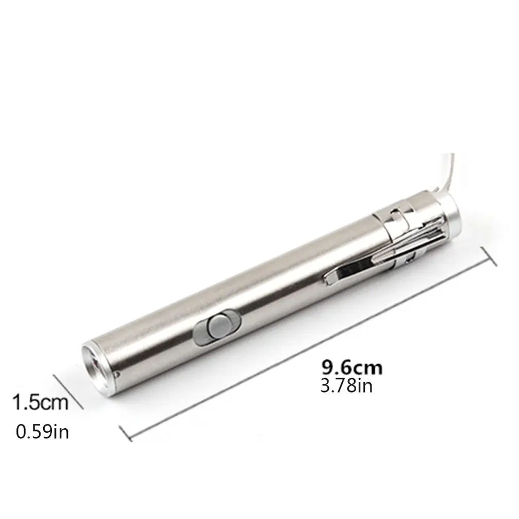 

Multifunction 3-in-1 Mini LED Flashlight USB Rechargeable Portable Torch Lamp Infrared Laser Money Detector Lamp