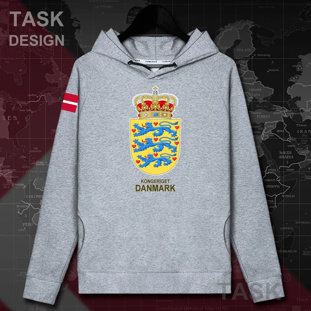 Дания Датский Danmark DK DNK Мужская толстовка пуловеры толстовки Топ Толстовка