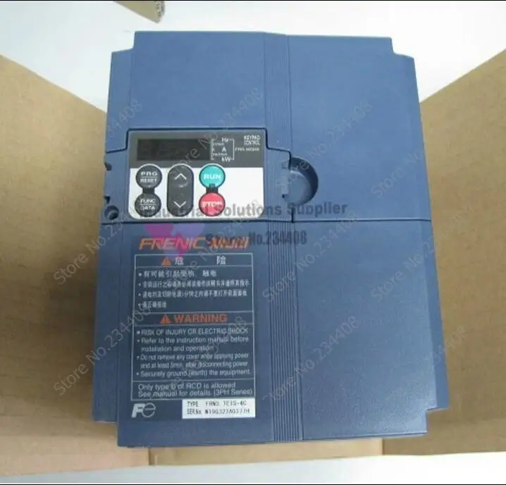 Input 1ph 220V Output 3ph Inverter Frn0.75e1s-7c 380~480V 5.0A 0.1~400Hz 0.75KW Function New