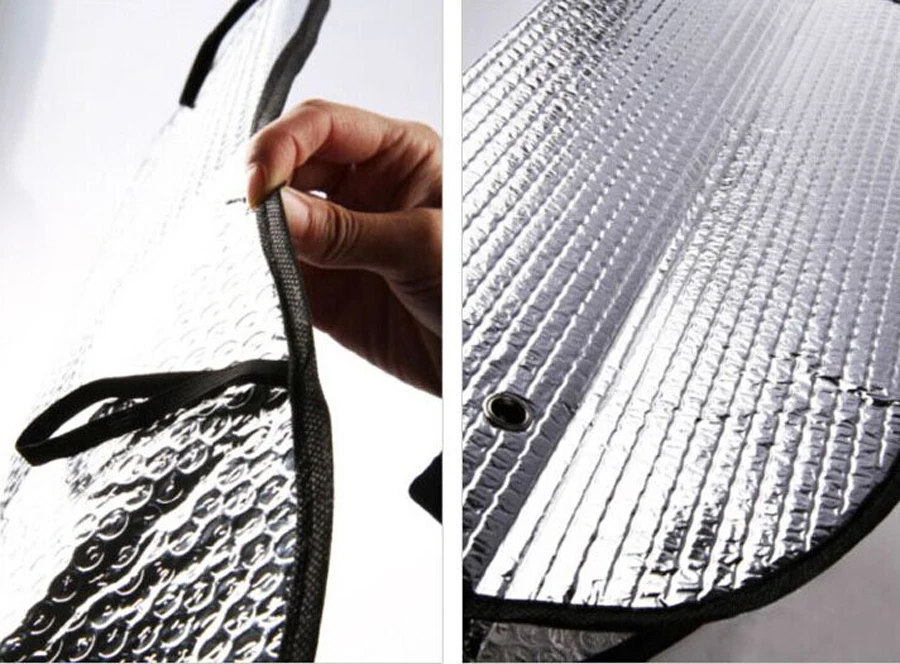 Складной автомобильный солнцезащитный козырек на лобовое стекло двухсторонний