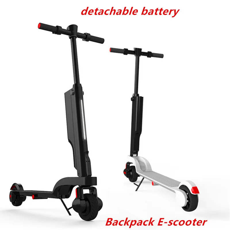 Складной мини рюкзак портативный 250 Вт Электрический Скутер e scooter со съемной