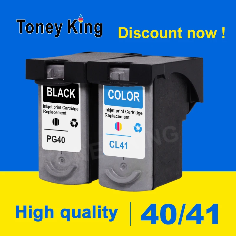 Чернильный картридж Toney King PG40 CL41 для PG 40 CL 41 совместимый с принтерами Canon Pixma MP160 MP140