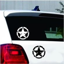 Vinilo gráfico de la estrella del Ejército de la vendimia pegatinas de coche de la motocicleta impermeable calcomanías exteriores decoración de automóviles de estilo de coche caliente 15cm *