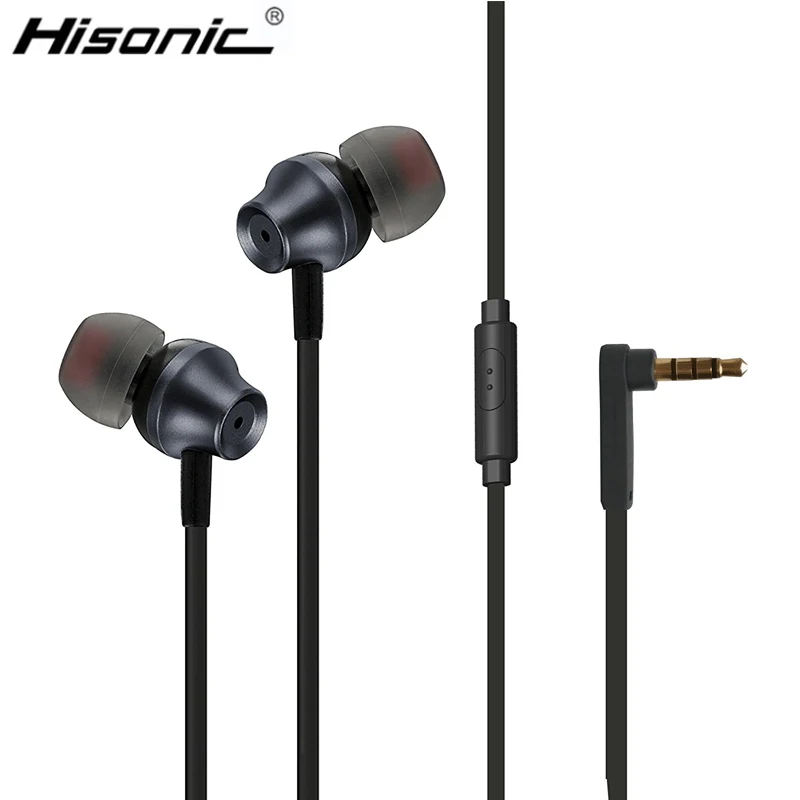 Hisonic metall super Bass Наушники с микрофоном и монитором для мобильных телефонов