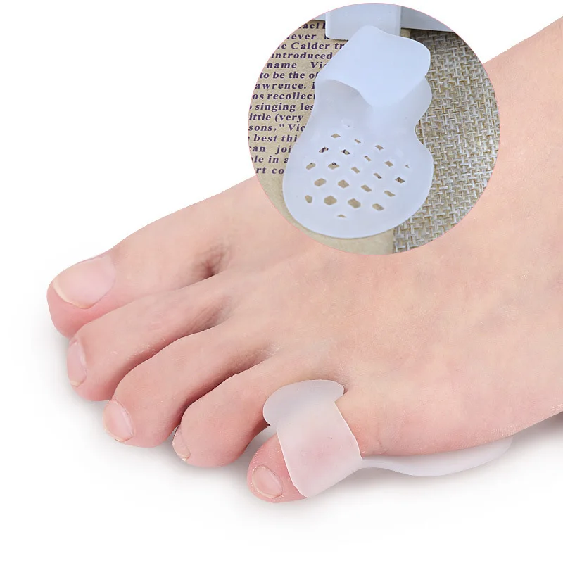 

4Pair New Silicone Gel Foot Toe Separator Little Finger Valgus Protector Bunion Adjuster Nail Tools For Daily Use